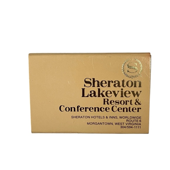 Sheraton Lakeview Resort Morgantown West Virginia Vintage Matchbox - Picture 2 of 6